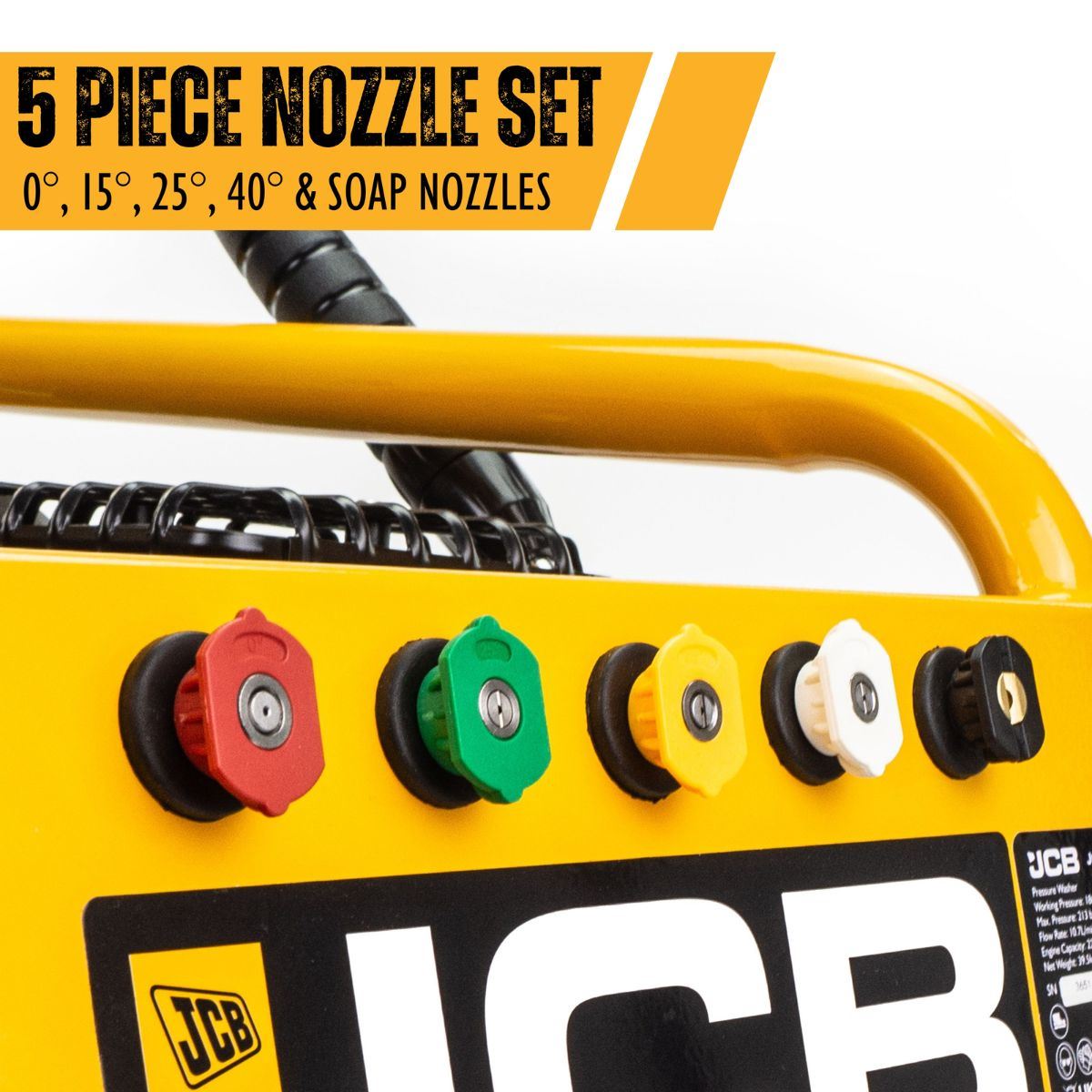 JCB PW7532P Petrol Pressure Washer 3100psi/213bar, Annovi Reverberi Triplex AR Pump 10.7l/min Flow Rate