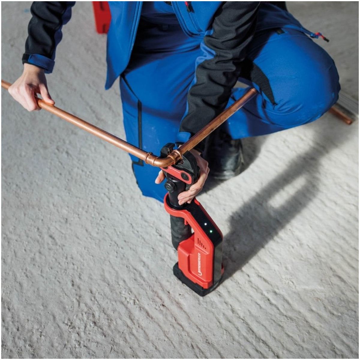 Rothenberger Romax Compact III Press Jaw Set 15-22-28 with Jaws, Battery, Charger and Case 1000004277