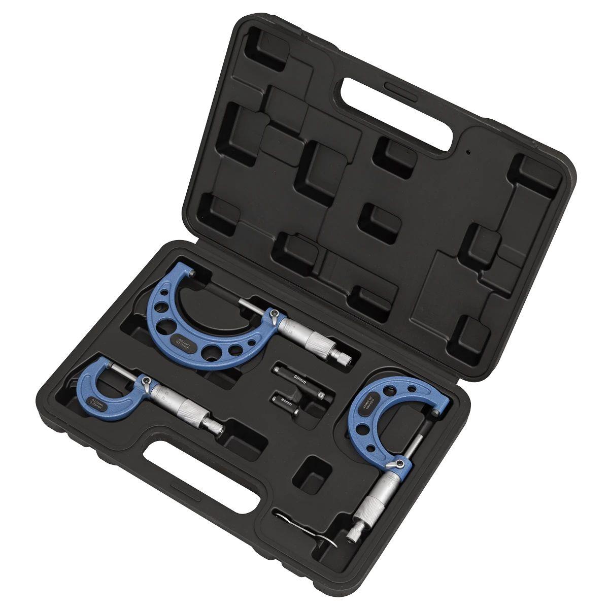Sealey AK9651M External Micrometer Set 3pc