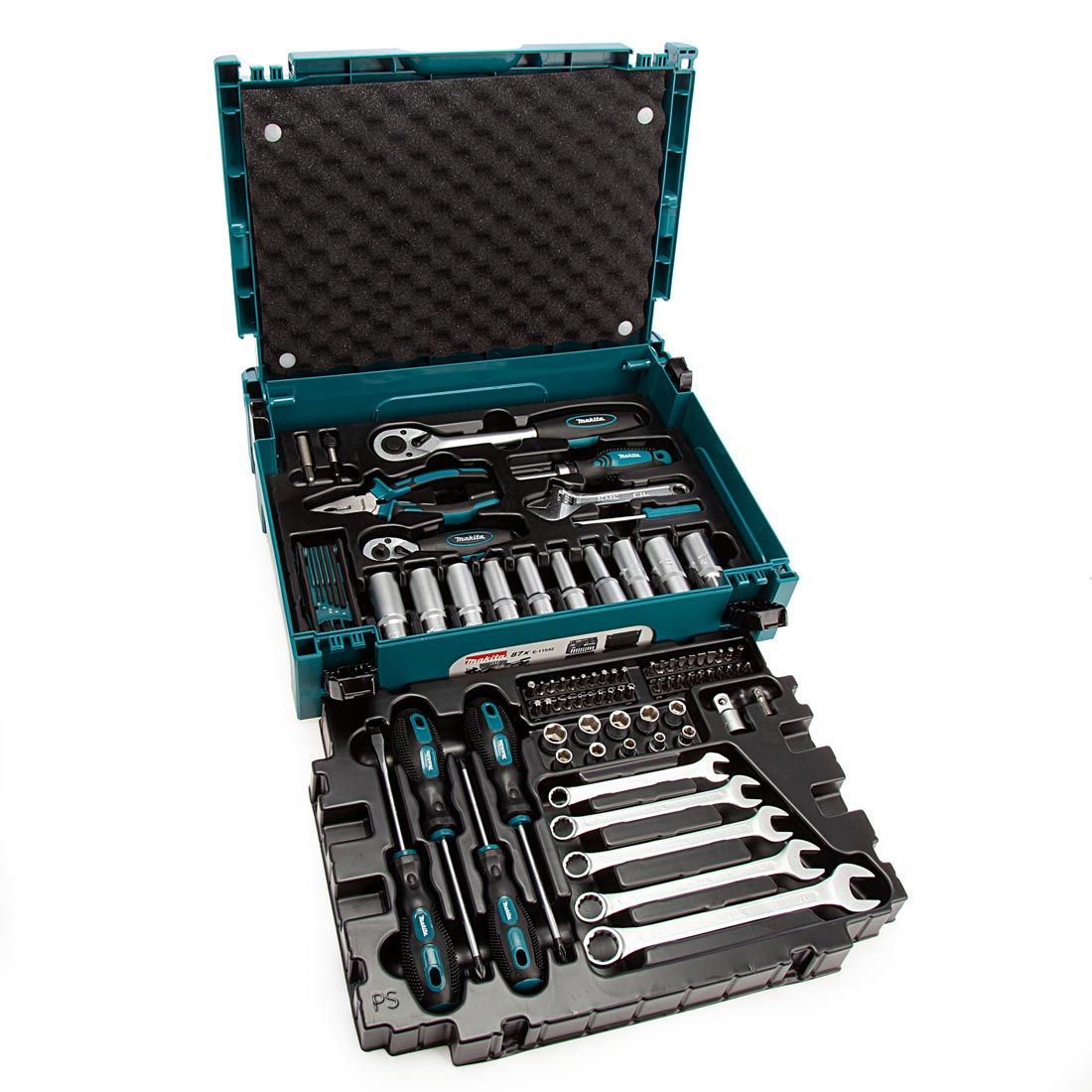 Makita E-11542 Makpac Hand Tool Set Of 87 Pieces In Case