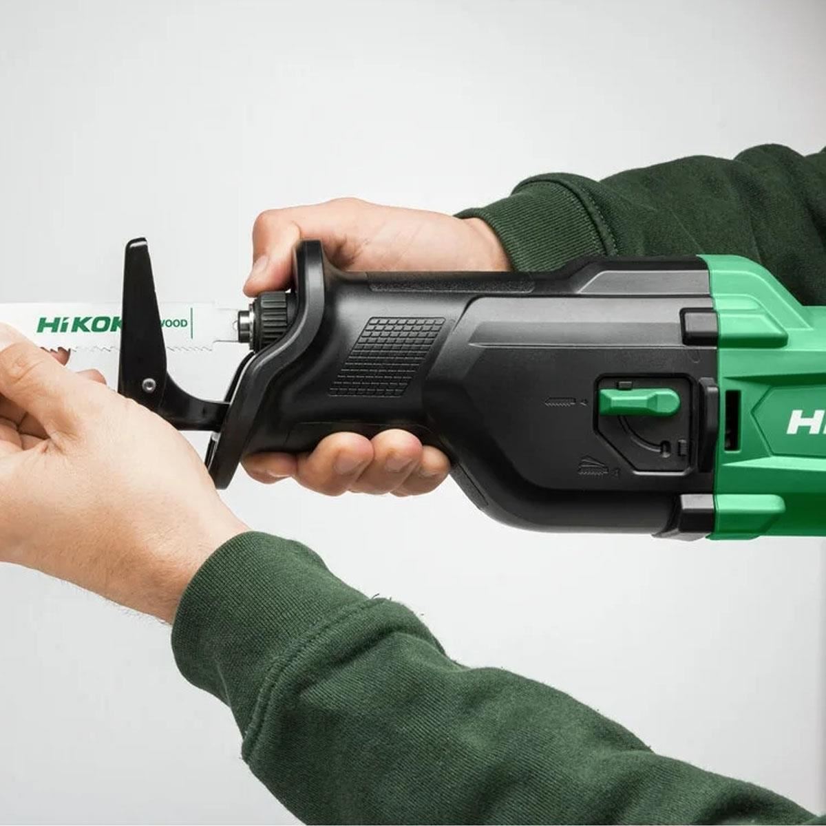 HiKOKI CR18DBW4Z 18V Reciprocating Saw with 1 x 2.5Ah/5.0Ah Battery & Charger