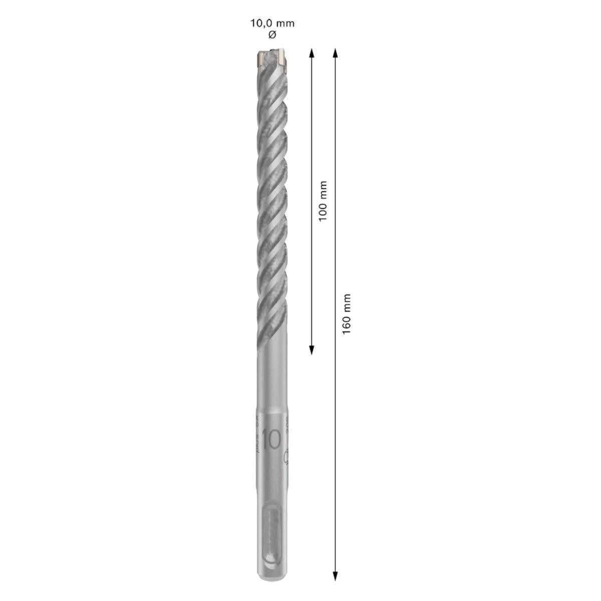 Bosch PRO SDS Plus-5X 10mm x 100mm x 160mm Hammer Drill Bit 2608833798
