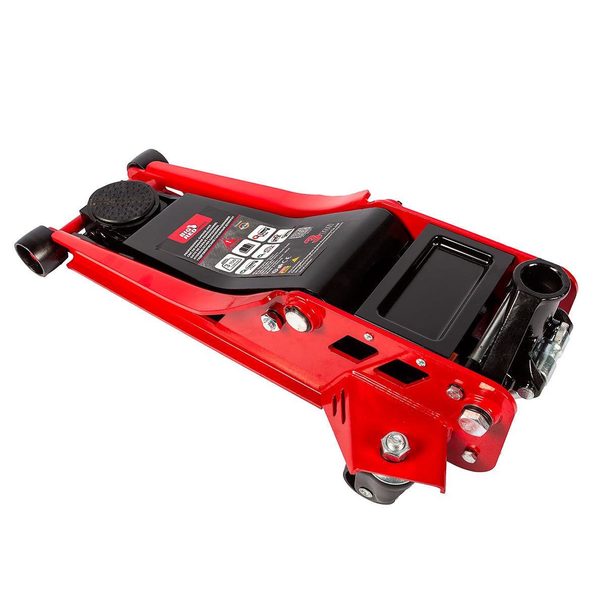 Big Red Torin 3-Ton Hydraulic Jack Low Profile, Lifting Range 75-508 mm