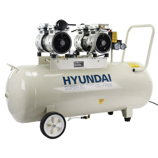 Hyundai HY275100 100L Oil Free Low Noise Electric Air Compressor 145psi Direct Drive 1500W/230V