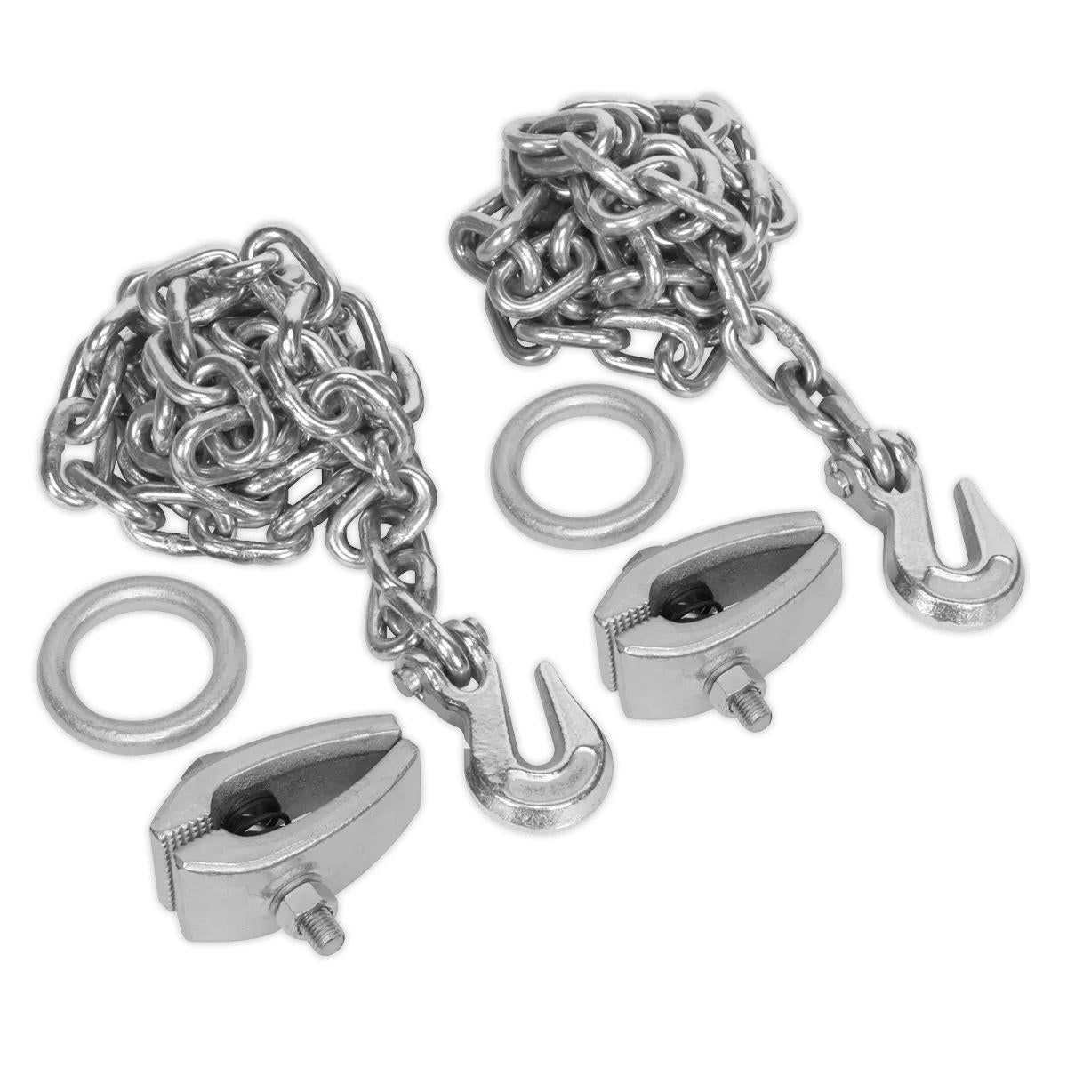 Sealey RE91/5/CK Chain Kit 2 x 2m Chains 2 x Clamps