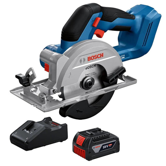Bosch GKS 18V-51 18V Brushless 140mm Circular Saw with 1 x 4.0Ah Battery & Charger