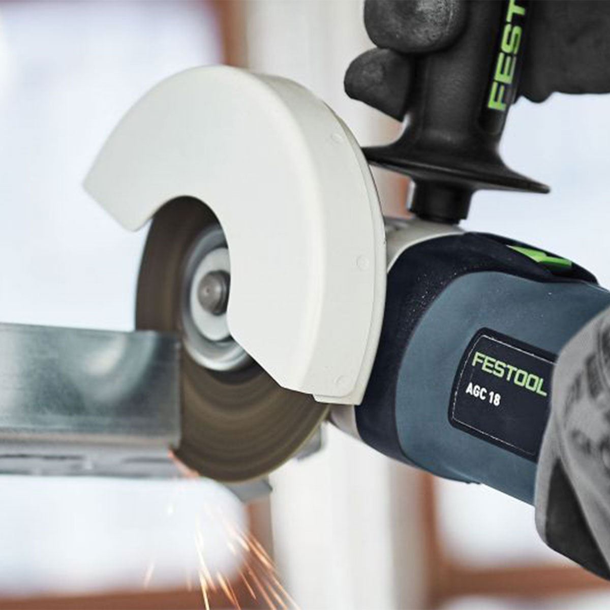 Festool AGC 18-125 EB-Basic GB 18V Brushless Angle Grinder with 1 x 8.0Ah Battery Charger & Case