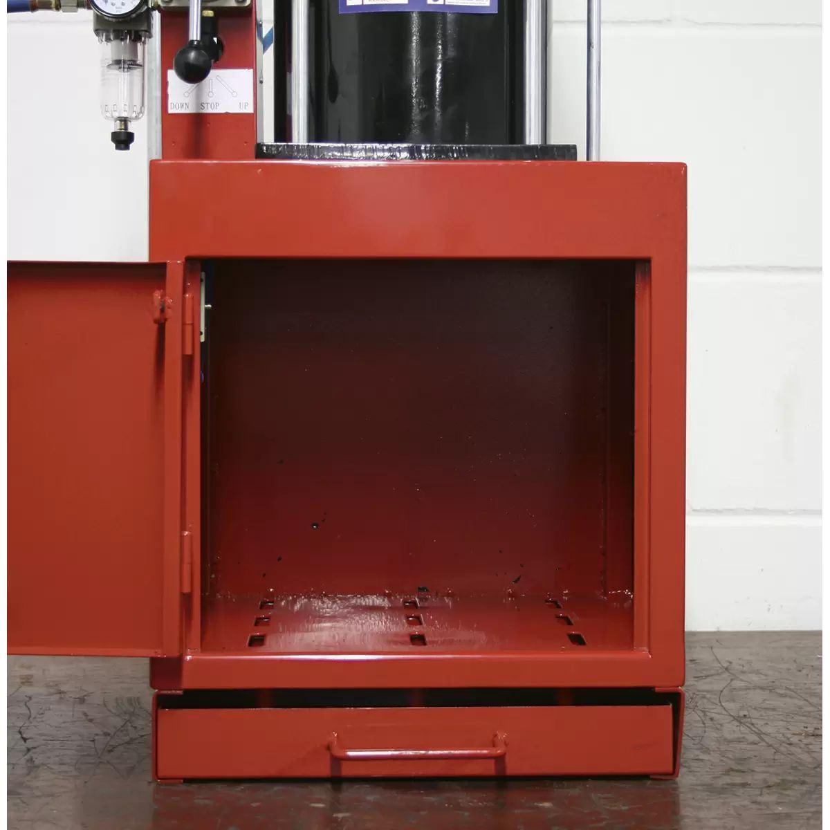 Sealey HCC08 Pneumatic Paint Can Crusher 2.2tonne