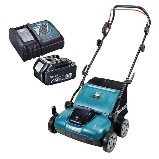 Makita DUV320RT 18V LXT Brushless 320mm Scarifier With 1 x 5.0Ah Battery & Charger