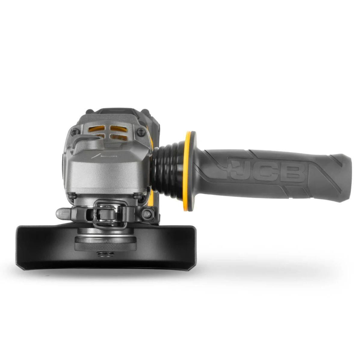 JCB-18PKIT-7 Pro 18V Combi Drill, Impact Driver & Angle Grinder With 2 x 5Ah Batteries & 4.5A Fast Charger In Soft Tool Bag