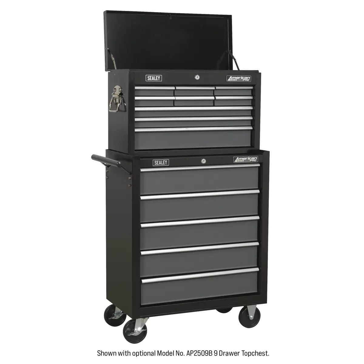 Sealey AP2505B Rollcab 5 Drawer with Ball Bearing Runners Black/Grey