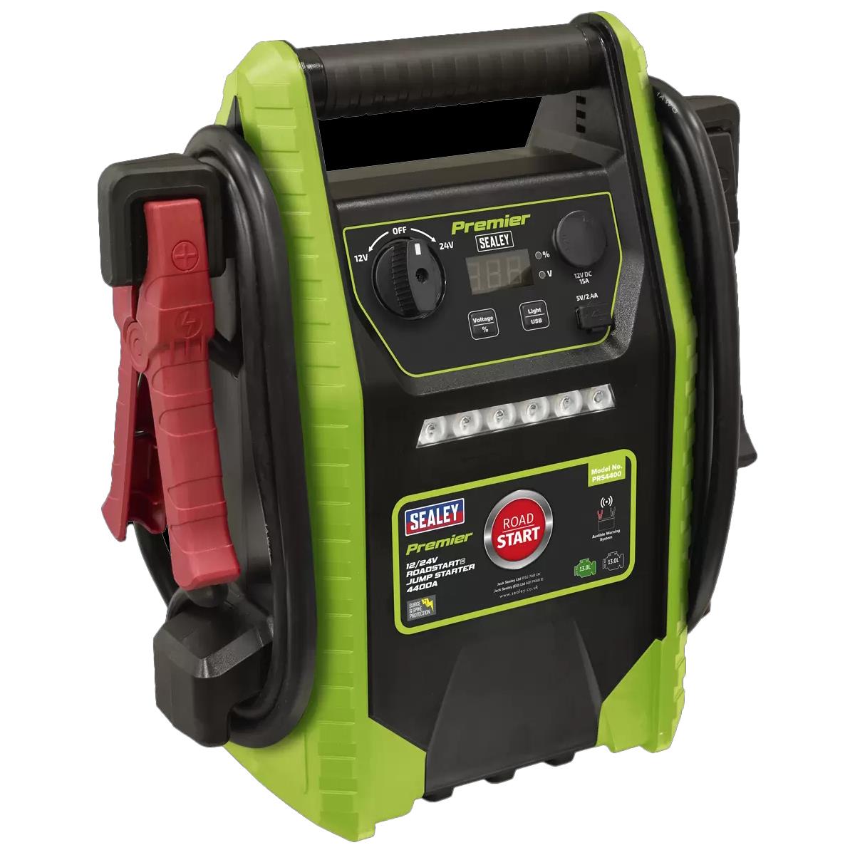 Sealey PRS4400 Premier 12/24V Road Start Jump Starter 4400A Peak Amps