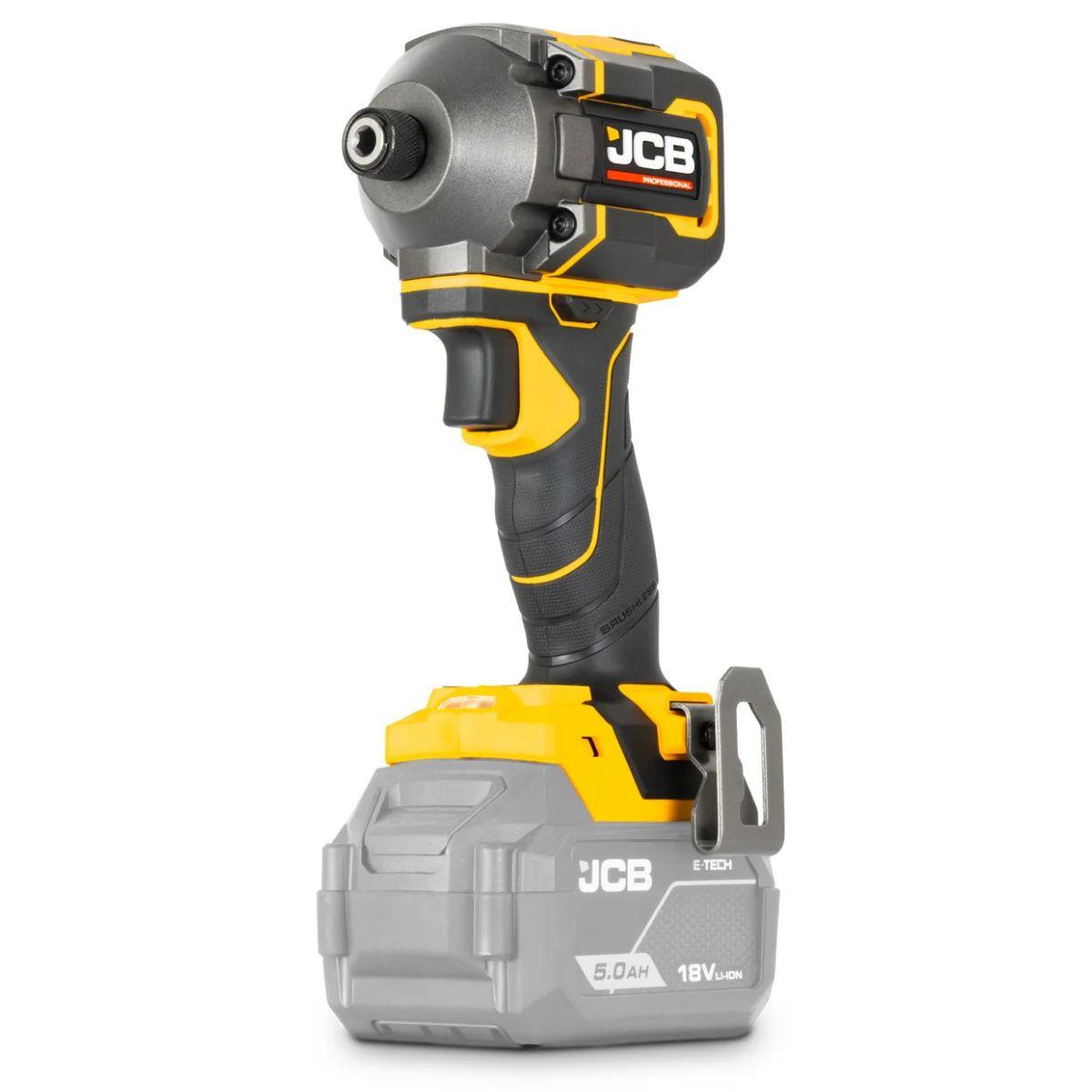 JCB-18PKIT-3 Pro 18V Combi Drill & Impact Driver With 2 x 5.0Ah Batteries & 4.5A Fast Charger in Carry Case