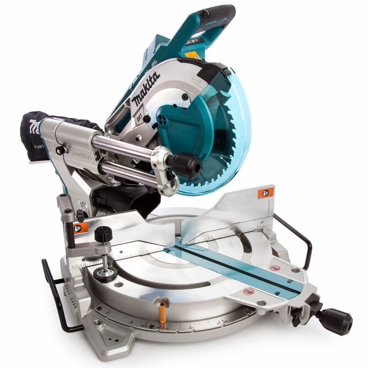 Makita DLS110Z 36V Brushless 260mm Slide Compound Mitre Saw with 2 x 5.0Ah Battery & Charger