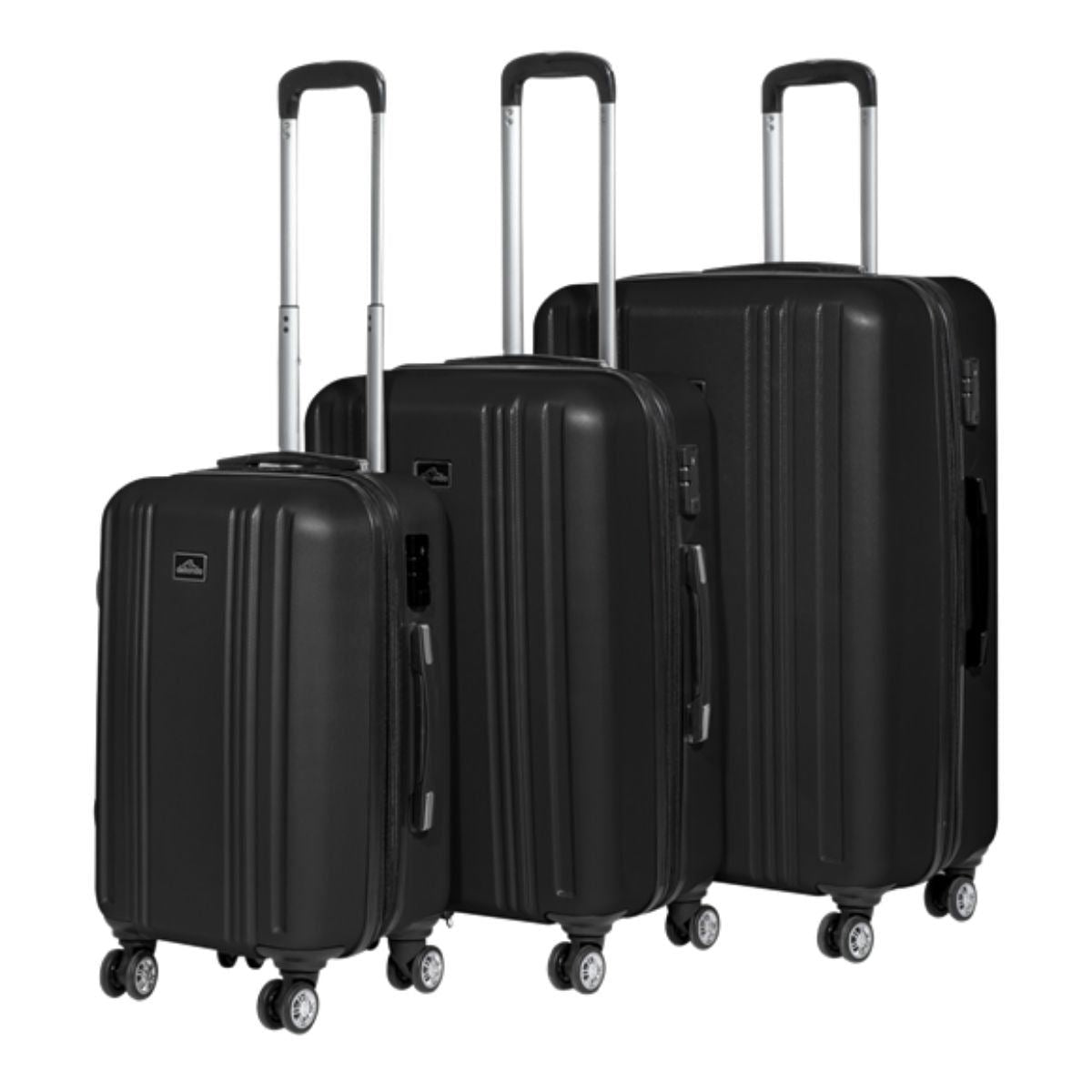 Sealey DL11 Dellonda 3-Piece Lightweight ABS Luggage Set with TSA Lock