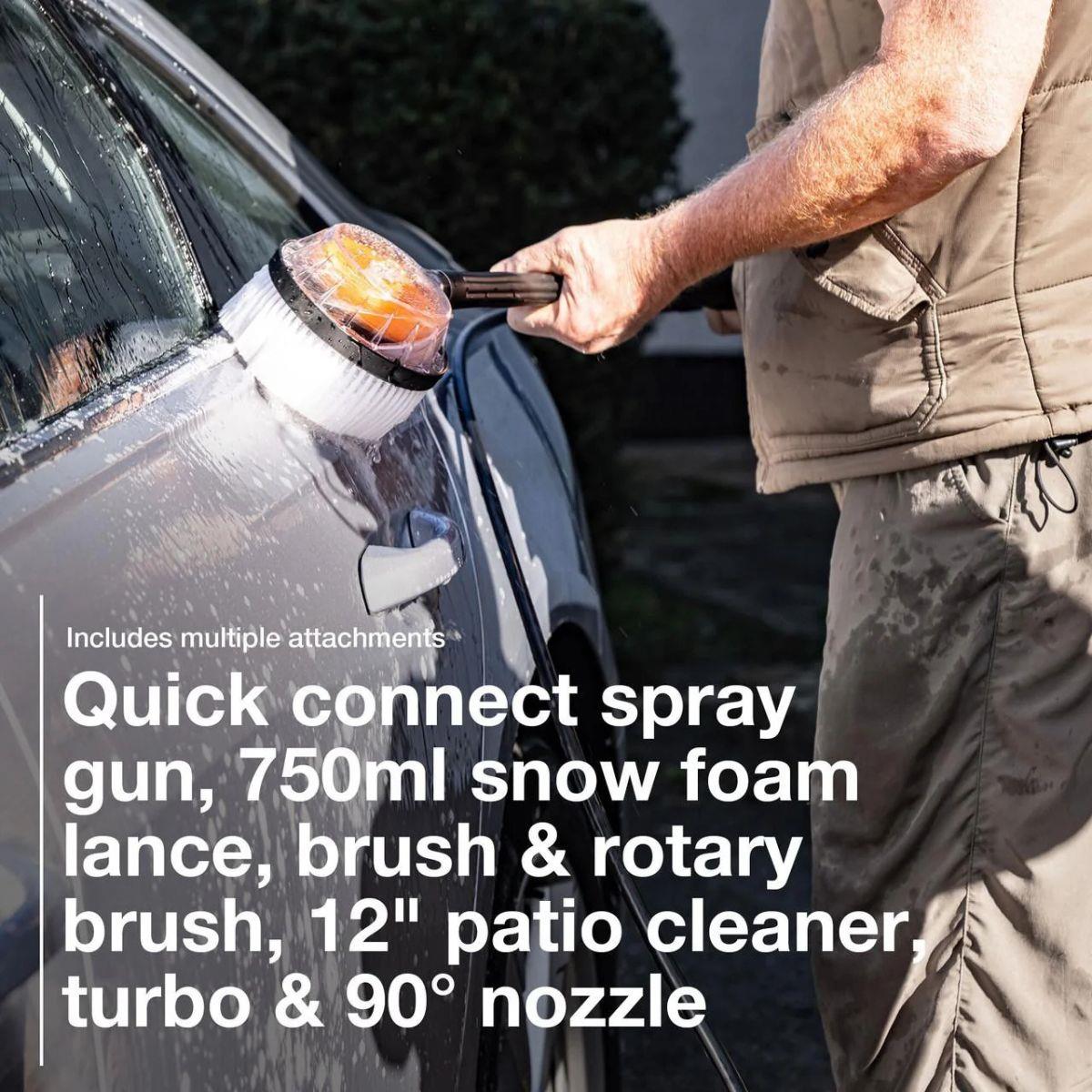 Hyundai HYW2400E Electric Pressure Washer 8L/min 2400W/240V High-Performance Jet Wash with Hose & Attachments