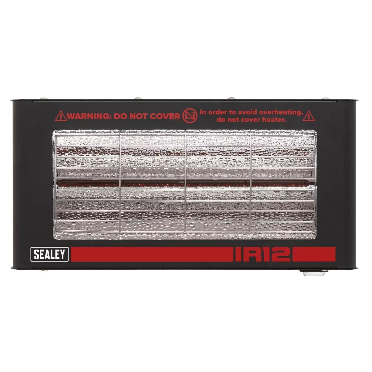 Sealey IR12 Infrared Quartz Heater Wall Mounting 1200W/230V