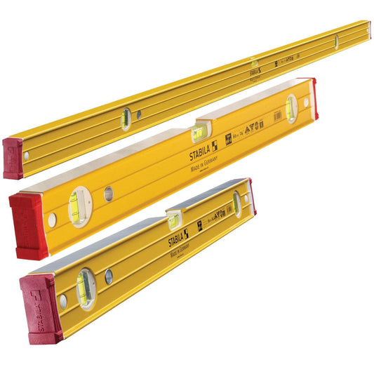 Stabila 96-2 Double Plumb Section Level 600mm, 1200mm and 1800mm Triple Pack