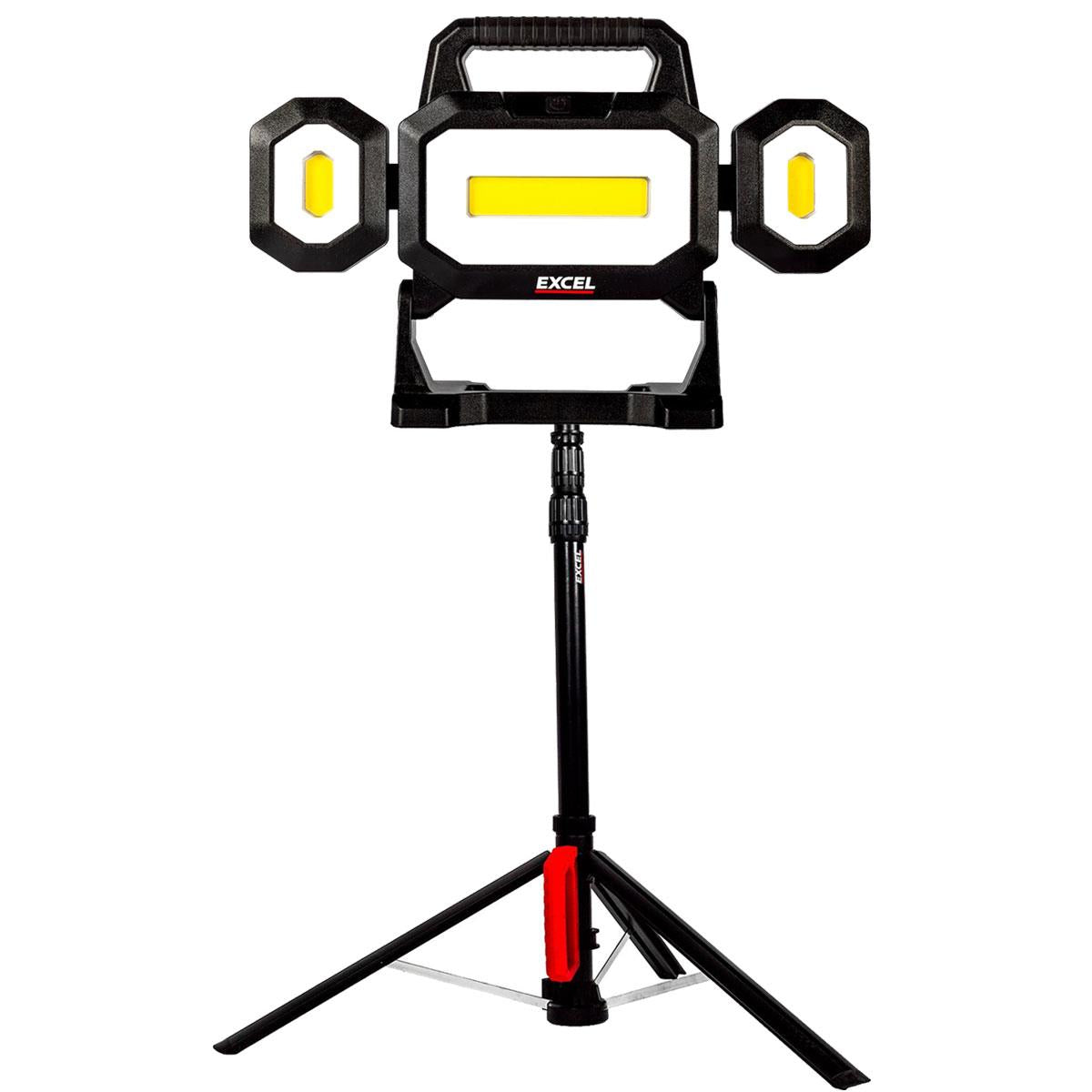 Excel 18V LED Work Light 5000 Lumens with Universal Tripod Stand 1.8m