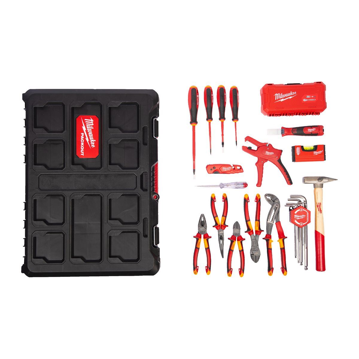 Milwaukee 62 Piece PACKOUT Electrician Set 4932499466
