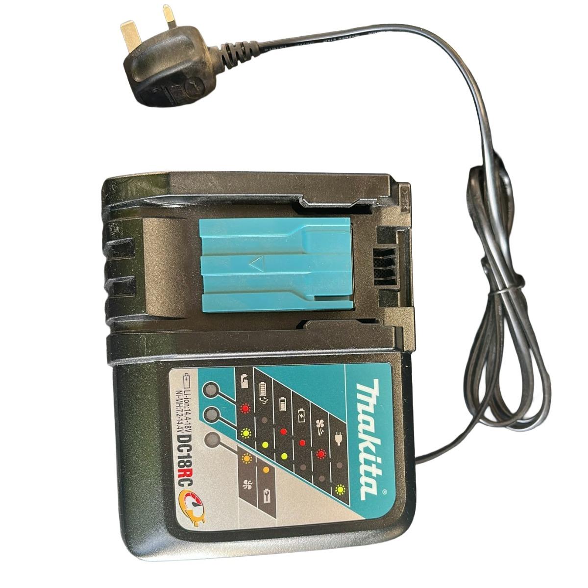 Makita DC18RC/2 14.4 - 18V Li-ion Fast Battery Charger 240V Item Condition Damaged Box