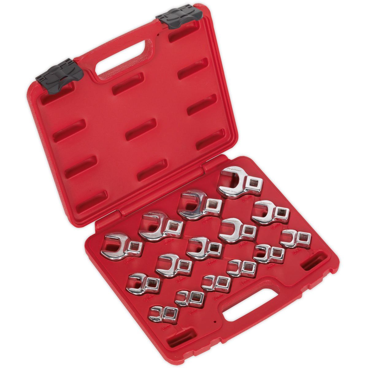 Sealey AK59891 Crow's Foot Open-End Spanner Set 3/8