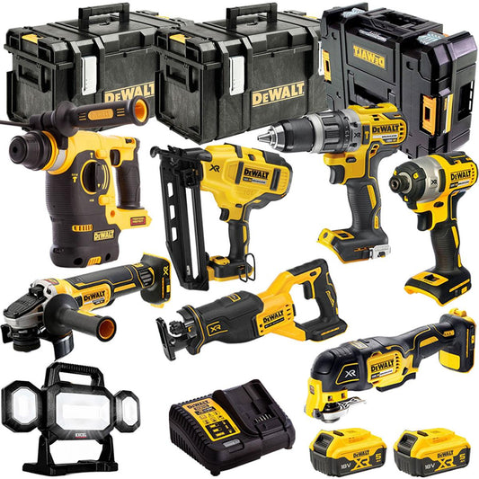 Dewalt 18V 8 Piece Power Tool Kit with 2 x 5.0Ah Batteries T4TKIT-868
