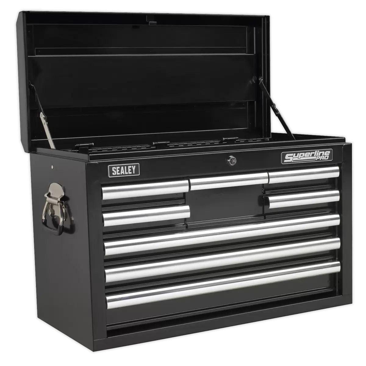 Sealey APCOMBOBBTK58 15 Drawer Topchest with 147pc Tool Kit Black