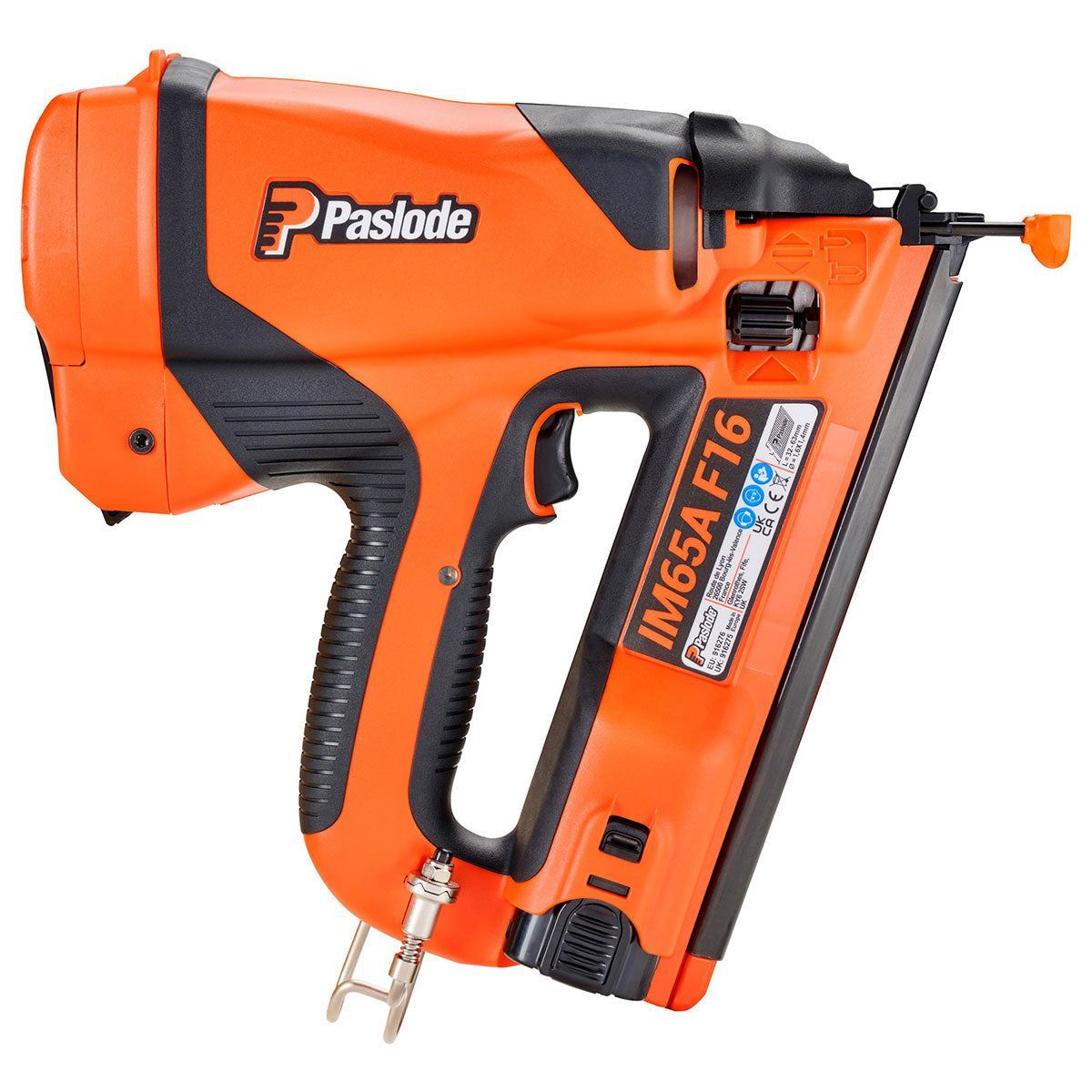 Paslode IM65A F16 7.4V Second Fix Finishing Angled Nail Gun with 1 x 2.1Ah Battery Charger & Case 916275