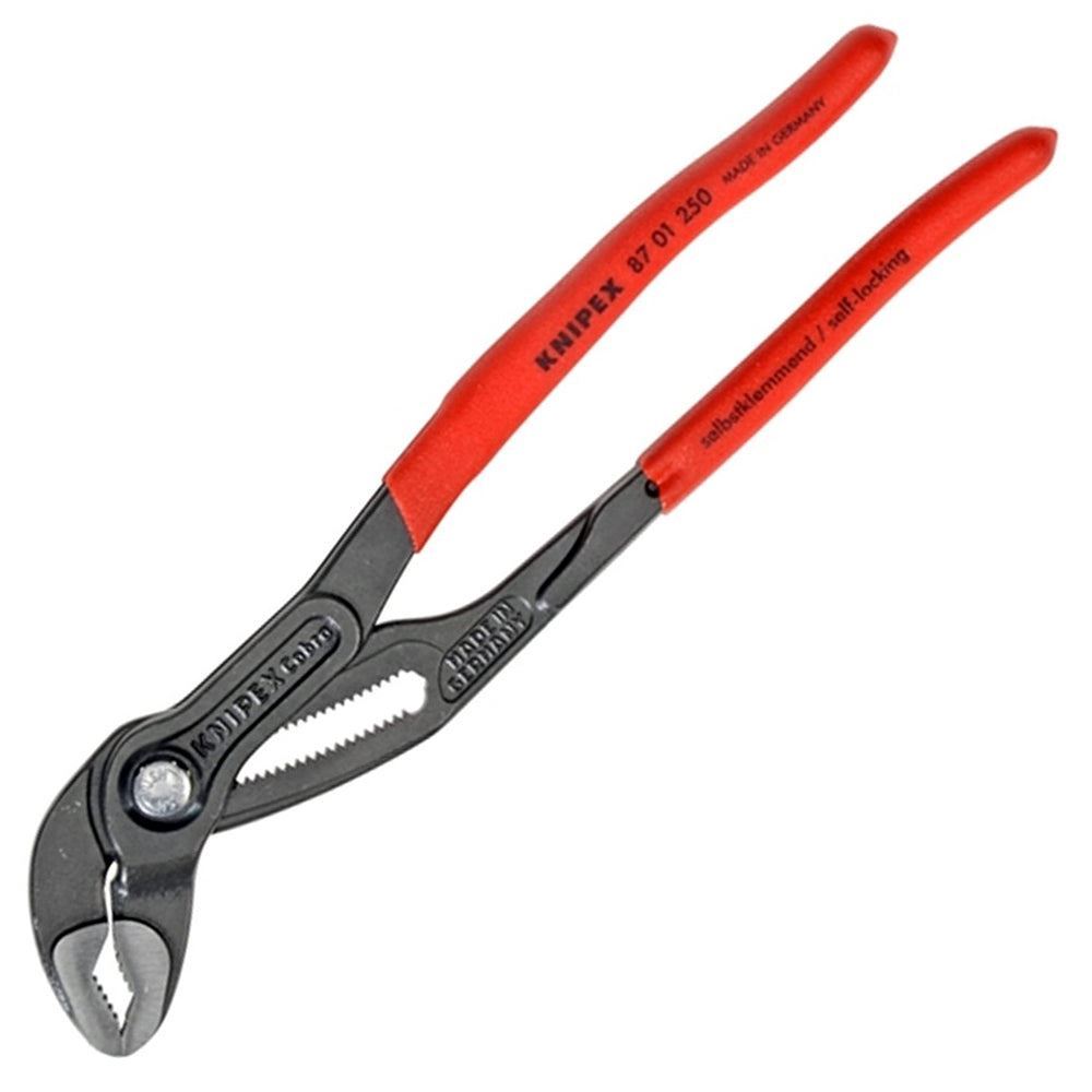 Knipex 250mm Cobra Water Pump Pliers with Plastic Coated Grip 87 01 250 SB