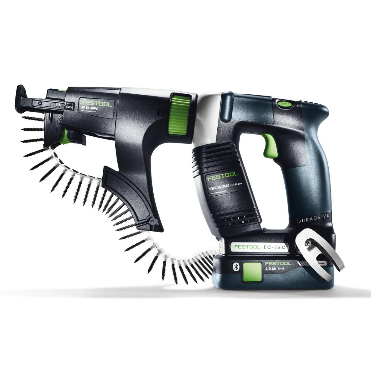 Festool DWC 18-4500-Basic 18V Brushless Construction Screwdriver Body with Magazine Attachment In Systainer - 577229