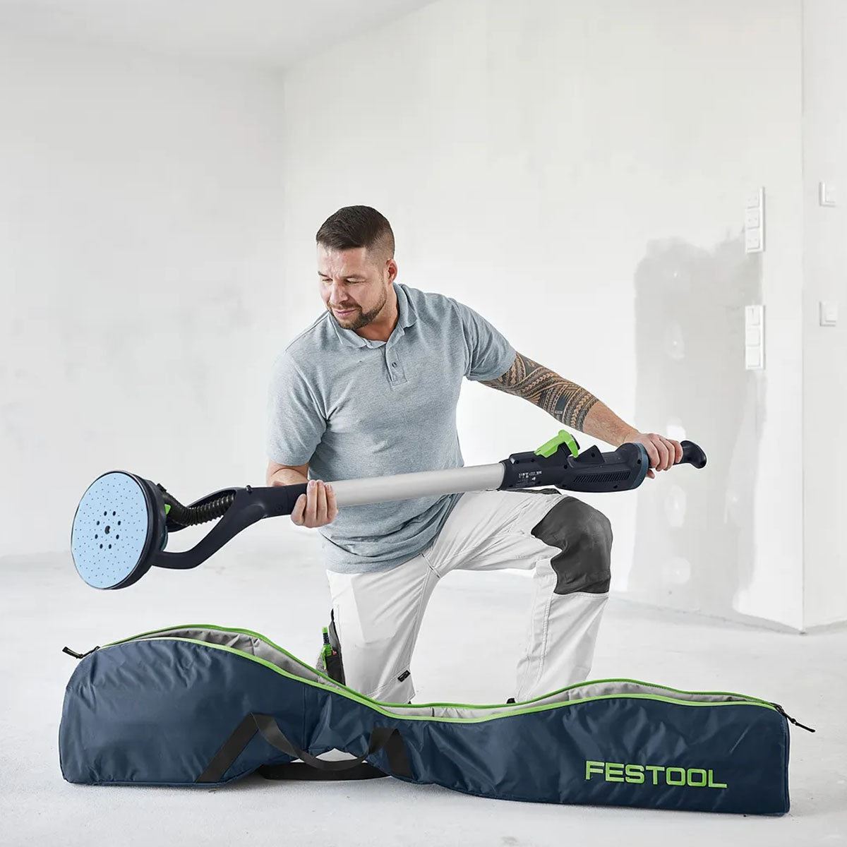 Festool PLANEX LHS 2-M 225 EQ 110V GB Brushless Long-Reach Sander With Carrying Bag - 577358