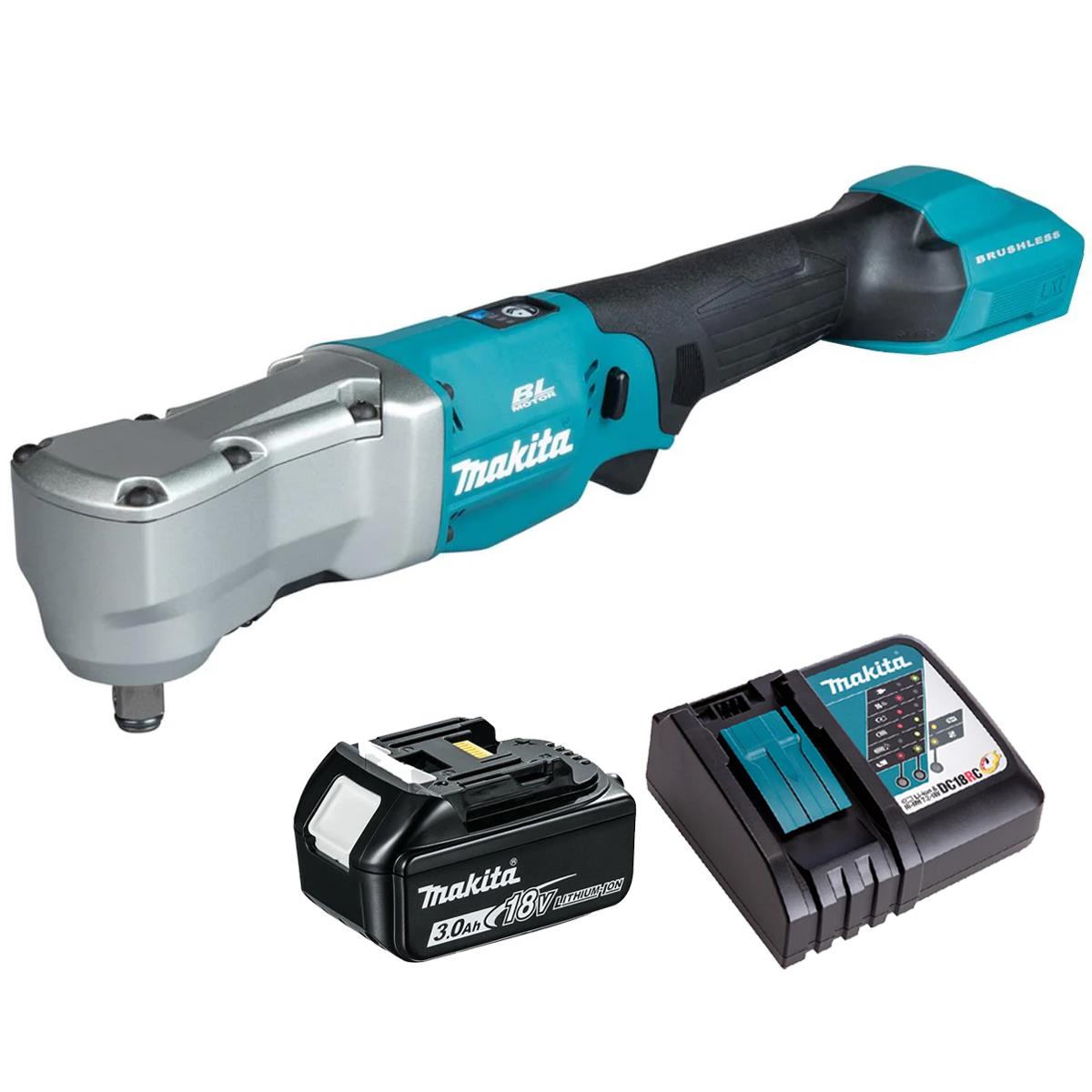 Makita DTL300Z 18V LXT Brushless Angle Impact Wrench With 1 x 3.0Ah Battery & Charger