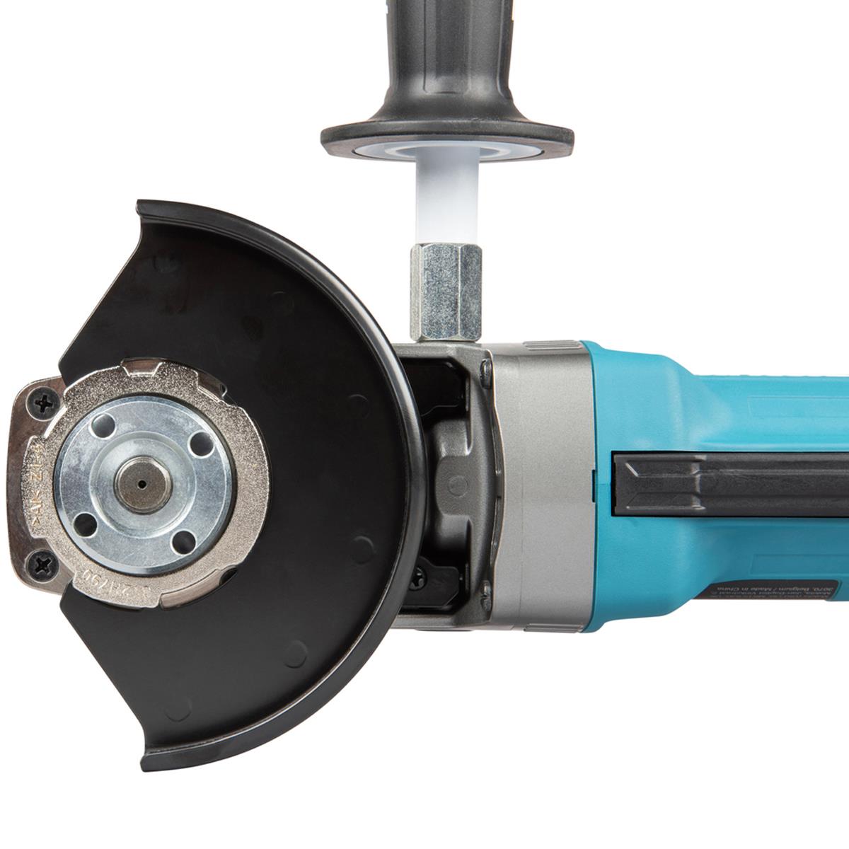 Makita GA056GZ01 40V Max XGT Brushless Angle Grinder with 1 x 5.0Ah Battery Charger & Case