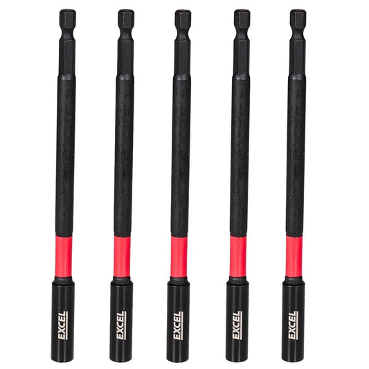 Excel 150mm Magnetic Impact Bit Holder with Blister Card Pack of 5