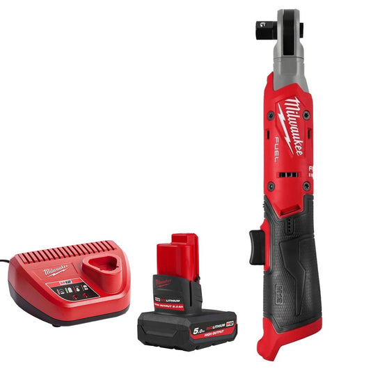 Milwaukee M12FIR12G2-0 12V 1/2in Ratchet With 1 x 5.0Ah Battery & Charger
