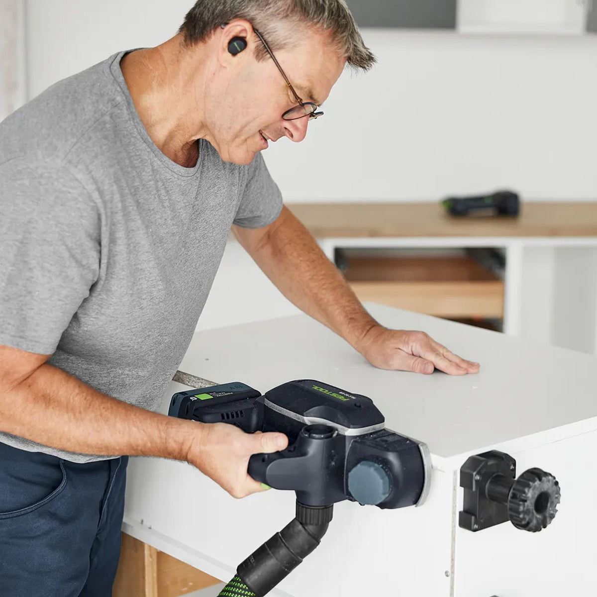 Festool HLC 82 EB-Basic 18V Brushless Planer 578000 with 1 x 8.0Ah Battery & Charger