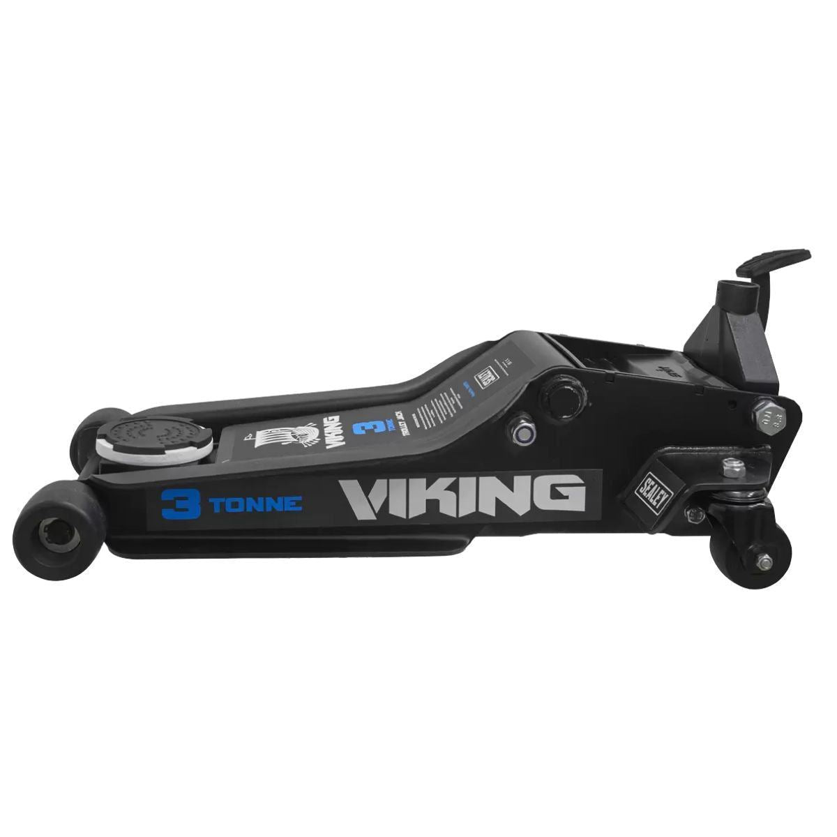 Sealey 3100TB Viking 3 tonne Low Entry Trolley Jack Rocket Lift Garage Workshop