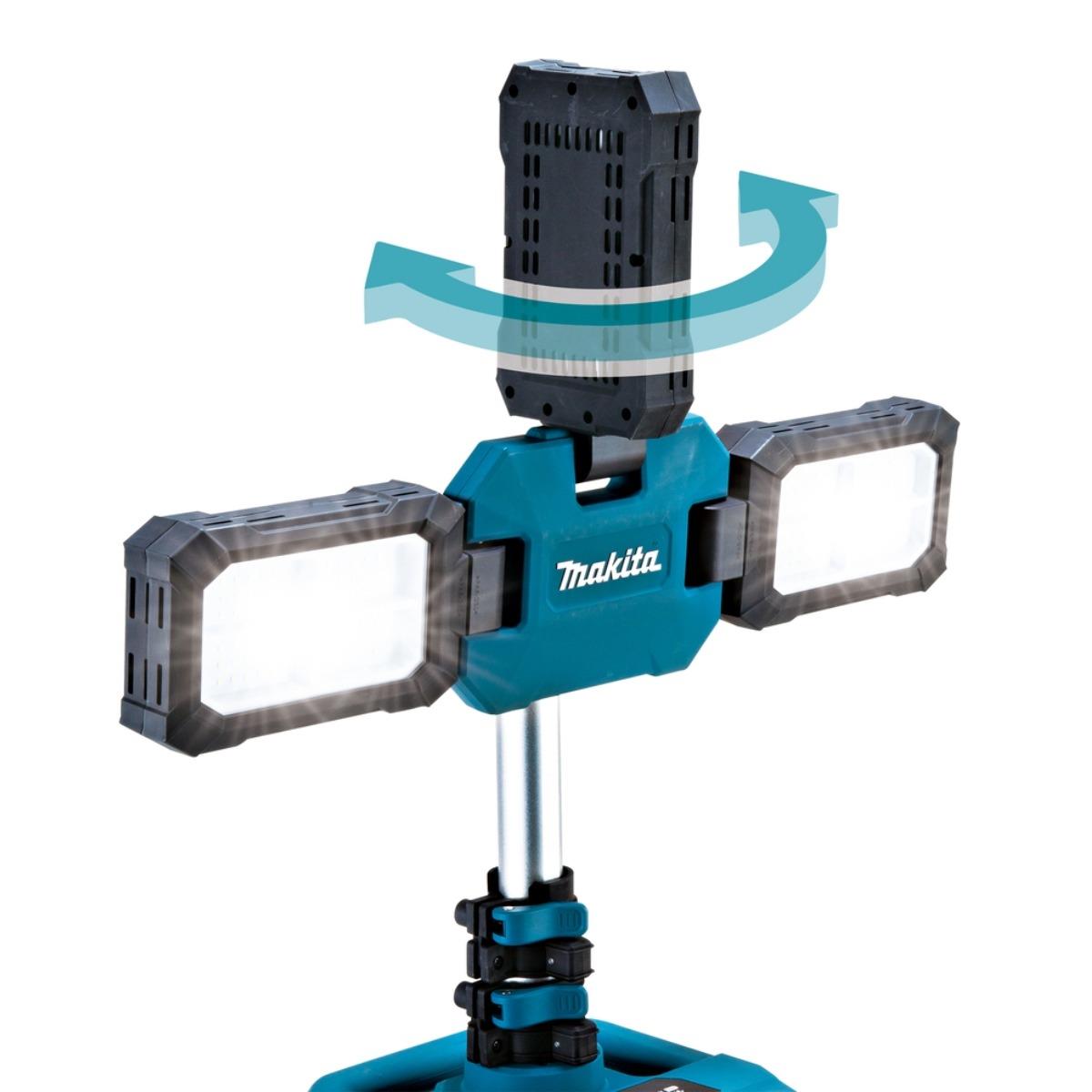 Makita ML014G 18V LXT / 40V XGT 15000 Lumen Tower Light with 1 x 12.0Ah Battery & Charger