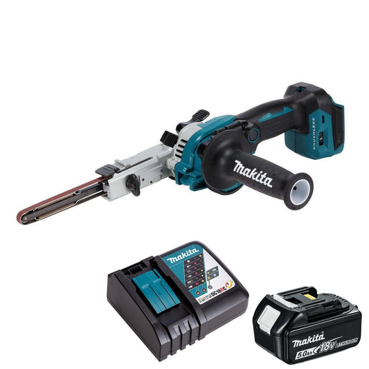 Makita DBS180Z 18V LXT Brushless Belt Sander With 1 x 5.0Ah Battery & Charger