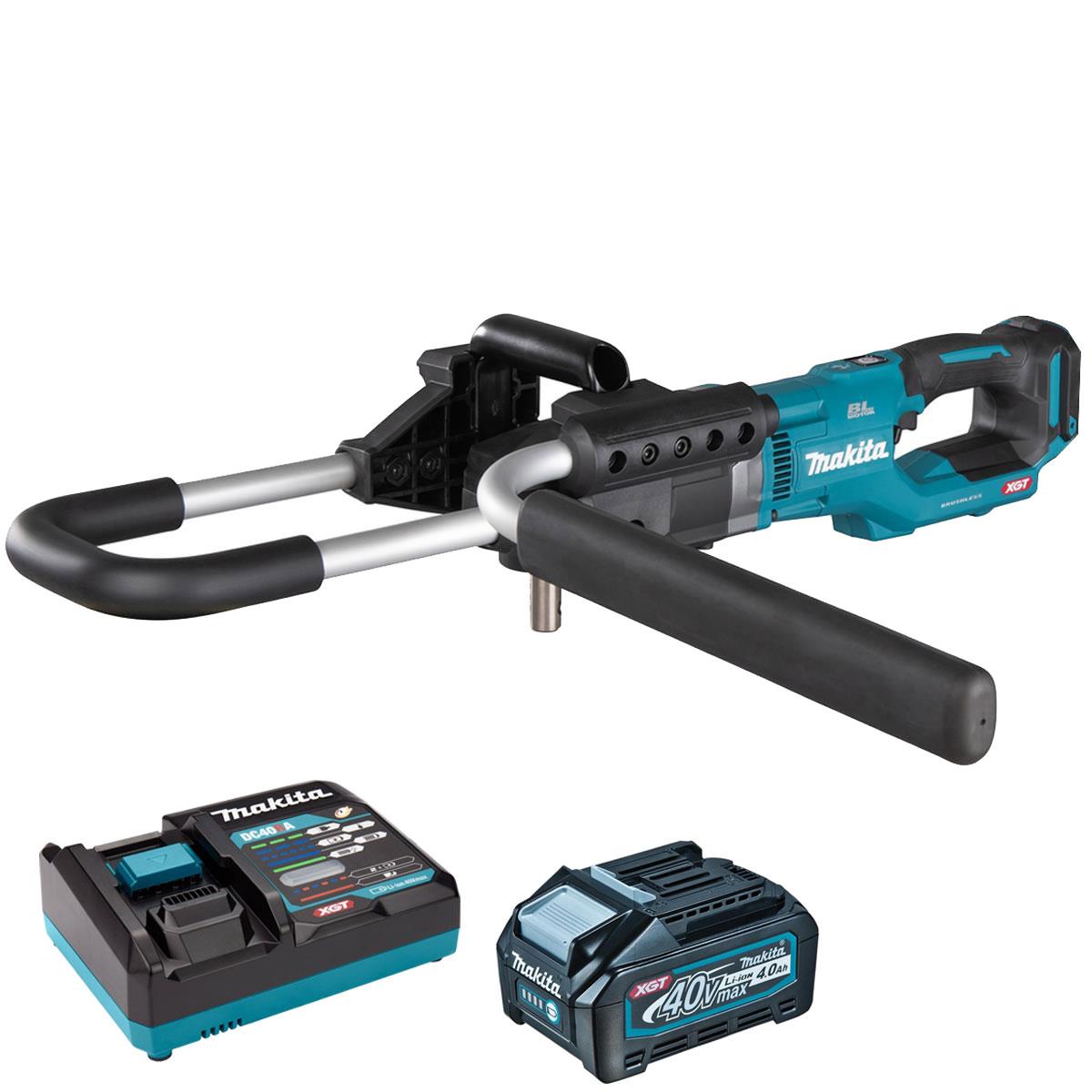 Makita DG002GZ 40V Max XGT Brushless Earth Auger with 1 x 4.0Ah Battery & Charger