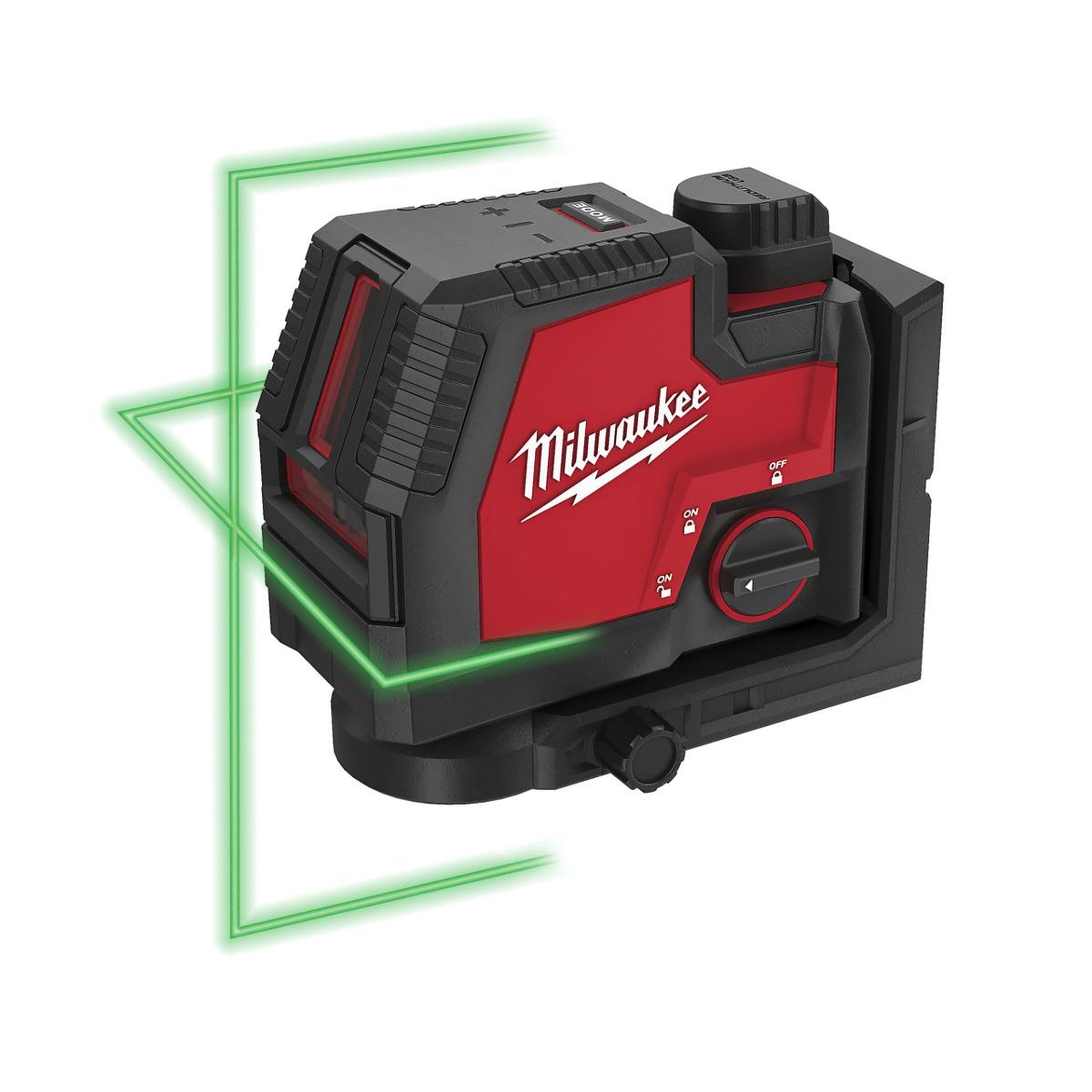 Milwaukee L4CLL-301C 4V REDLITHIUM USB Rechargeable Green Cross Line Laser 4933478243