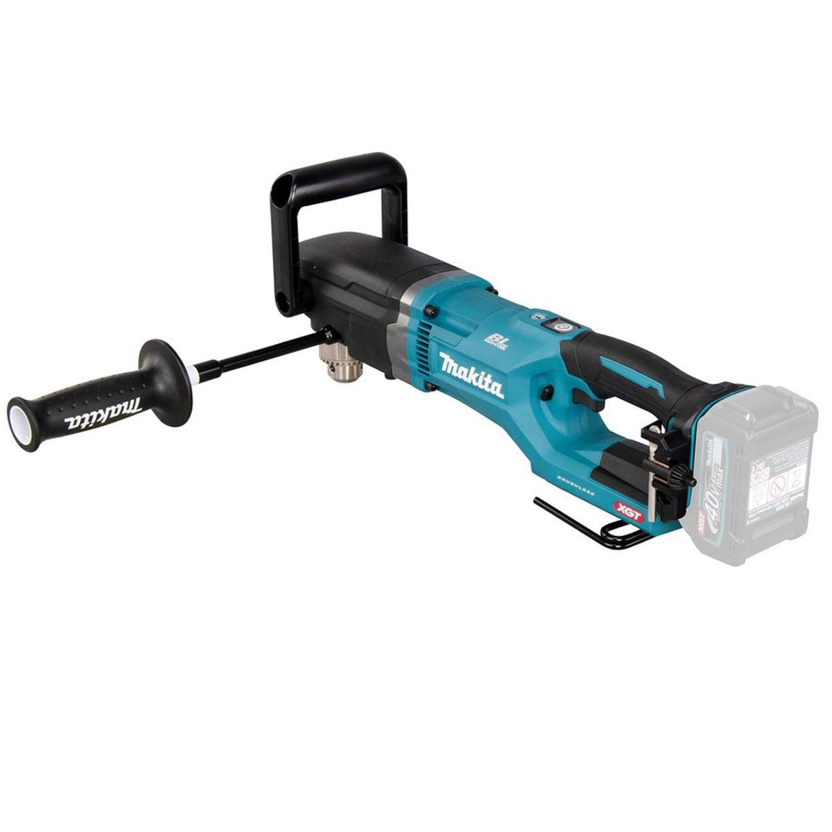 Makita DA001GD201 40V max XGT 13mm Cordless Brushless Angle Drill With 2 x 2.5Ah Batteries, Charger & Case