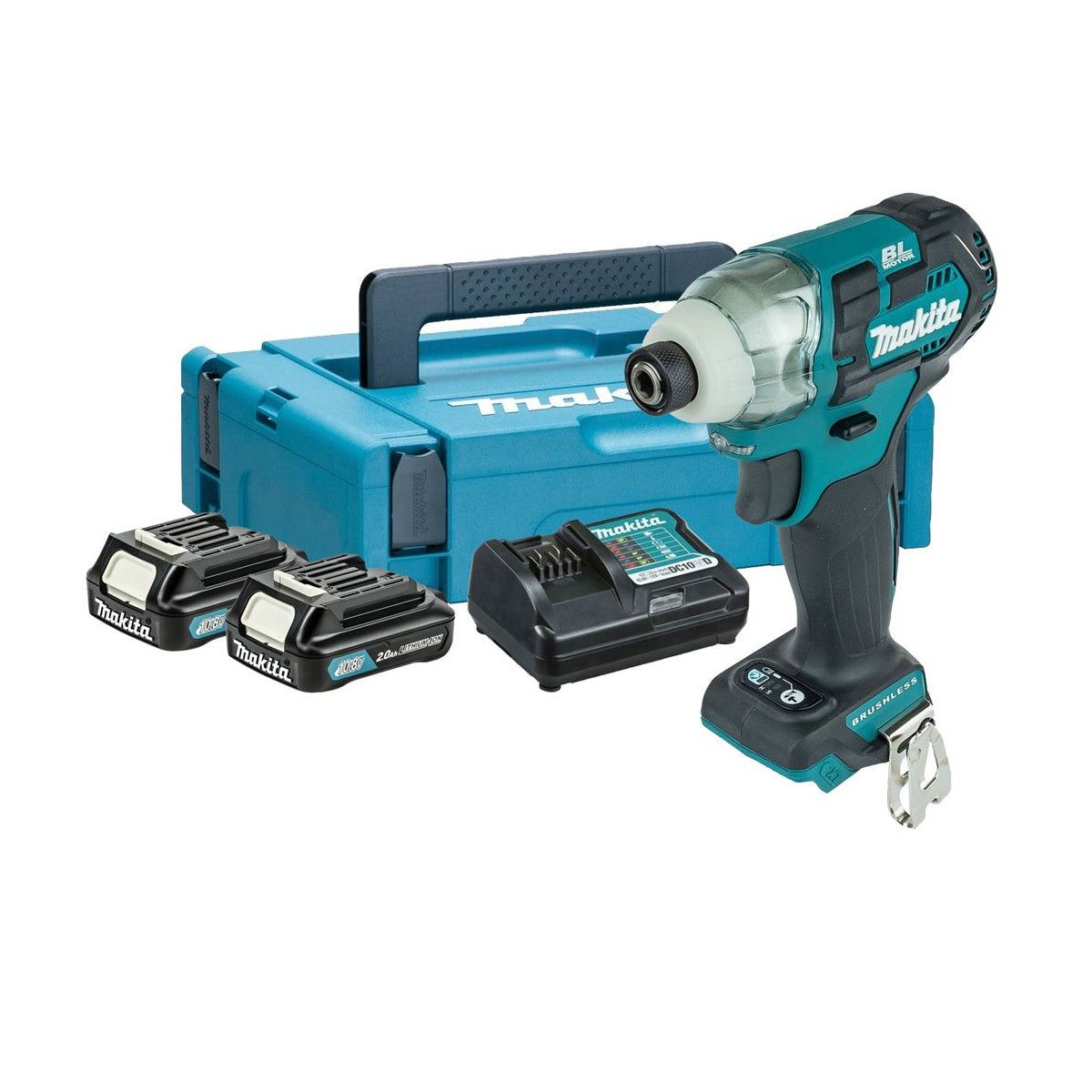 Makita TD111DSAJ 12V max CXT Impact Driver With 2 x 2.0Ah Batteries, Charger & Case