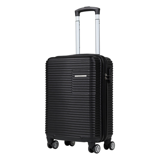 Newcom 20" (50 cm) Hard Shell Trolley Suitcase - Black