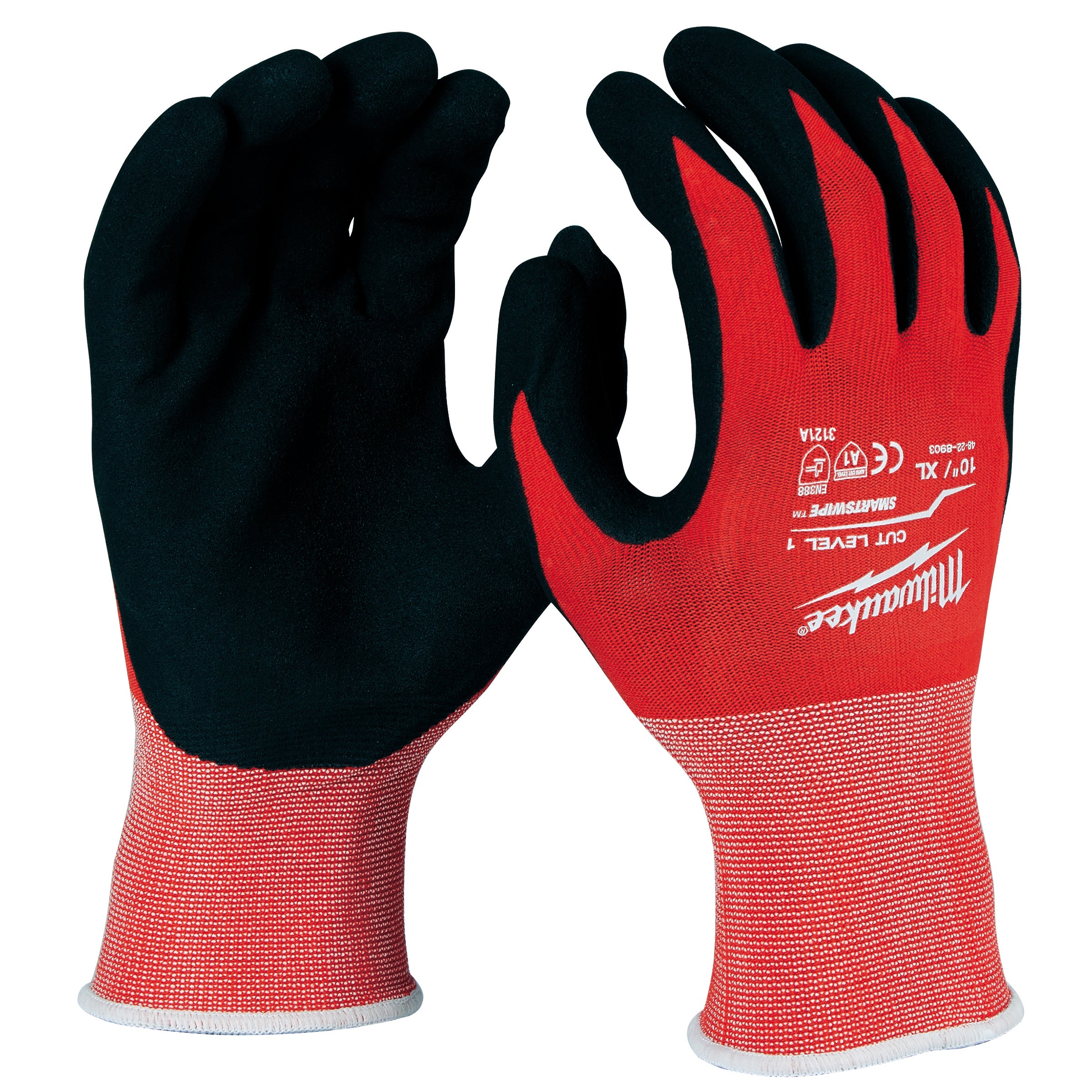 Milwaukee Cut-Resistant Dipped Gloves Cut Level 1 Size XL 4932471418