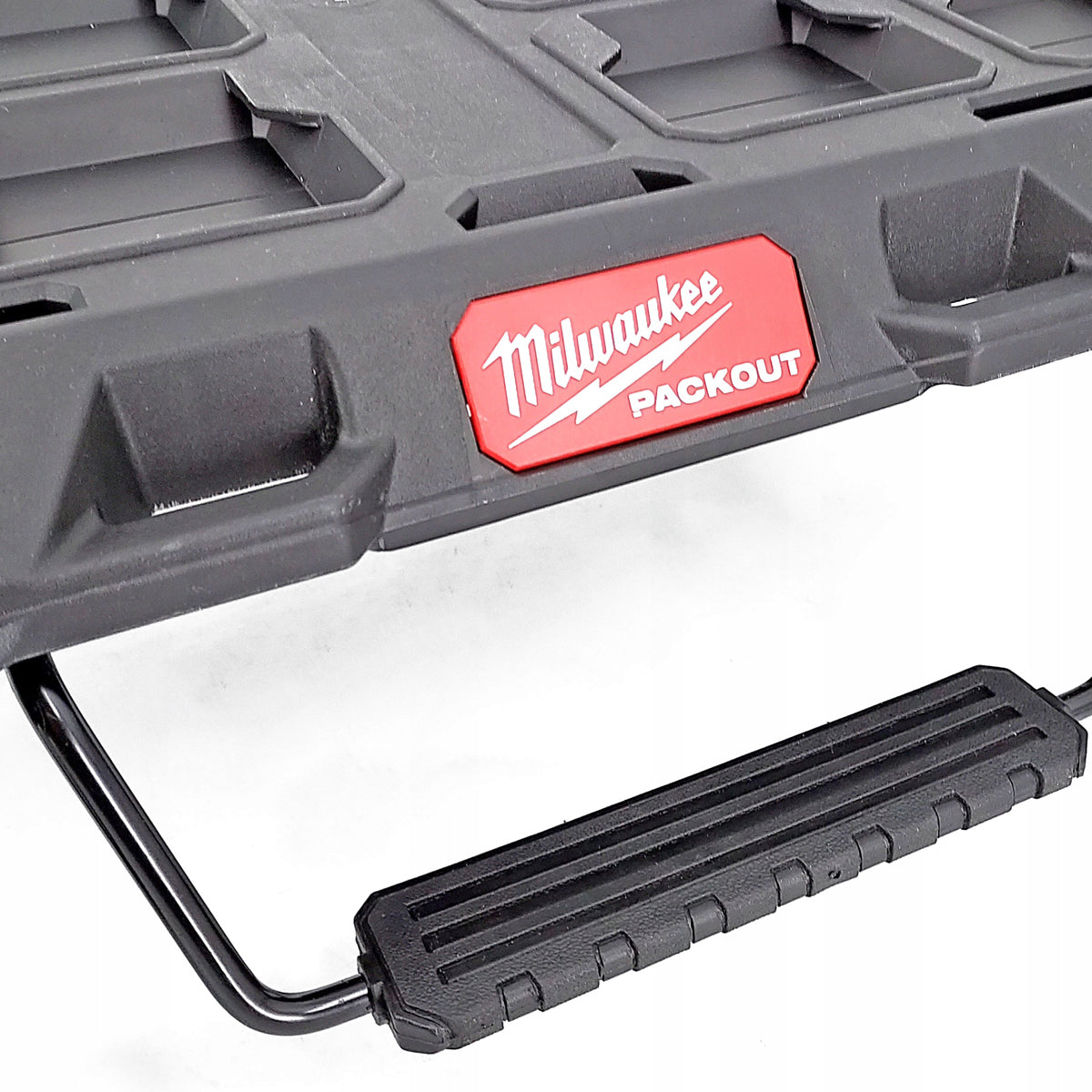 Milwaukee Packout Flat Trolley with 2 Drawer Tool Box & Vice Mountable Top