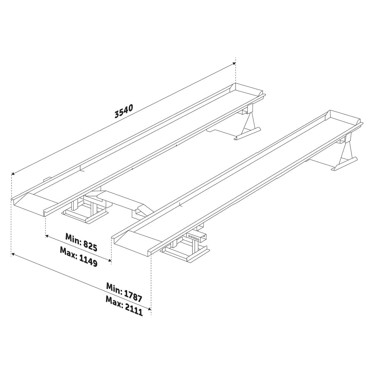 Sealey MR1 Car Lift/Ramp 3 Tonne