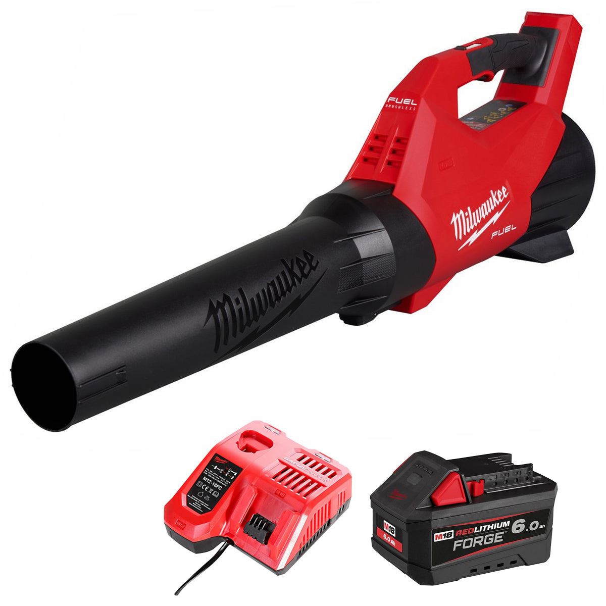 Milwaukee M18FBLG3-0 18V Fuel Brushless Blower with 1 x 6.0Ah Battery & Charger