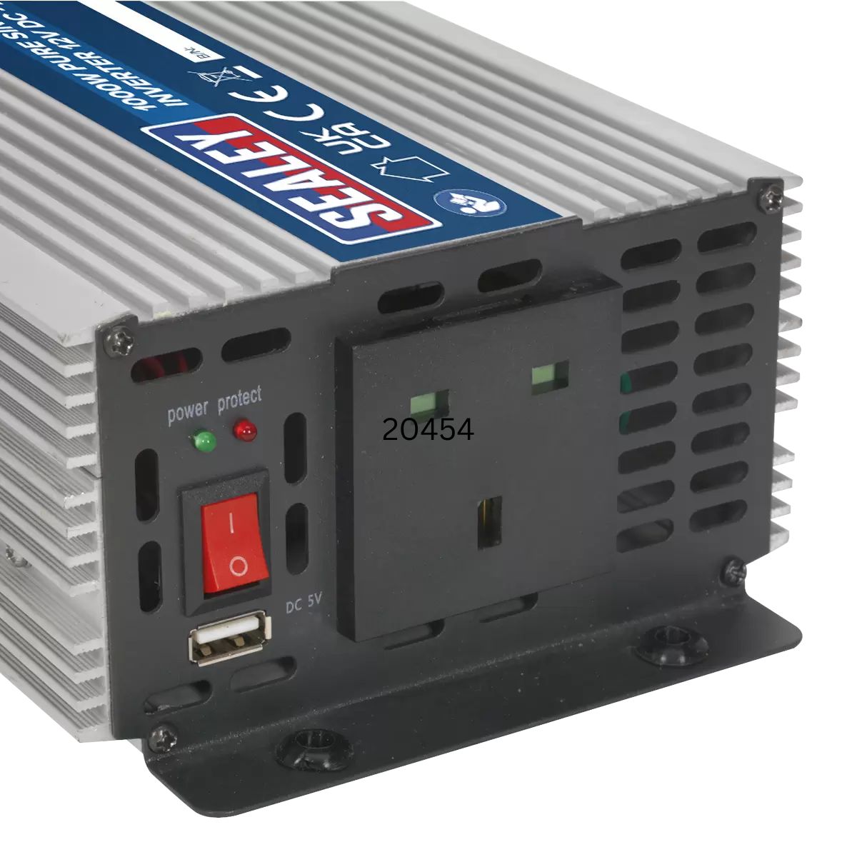 Sealey PSI1000 Power Inverter Pure Sine Wave 230V/1000W